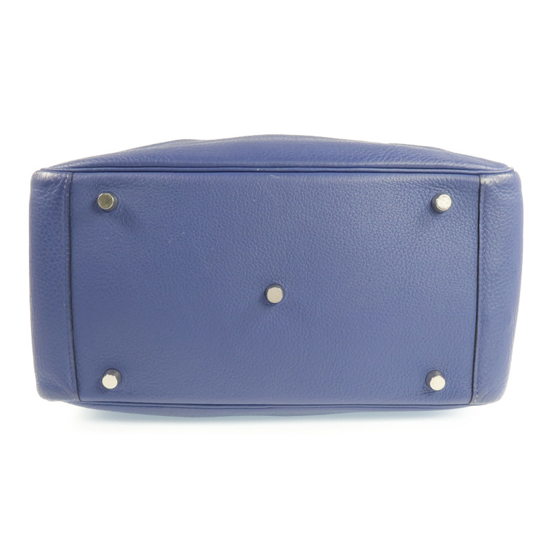 HERMES Clemence皮革Lindy 30銀扣肩背袋-3