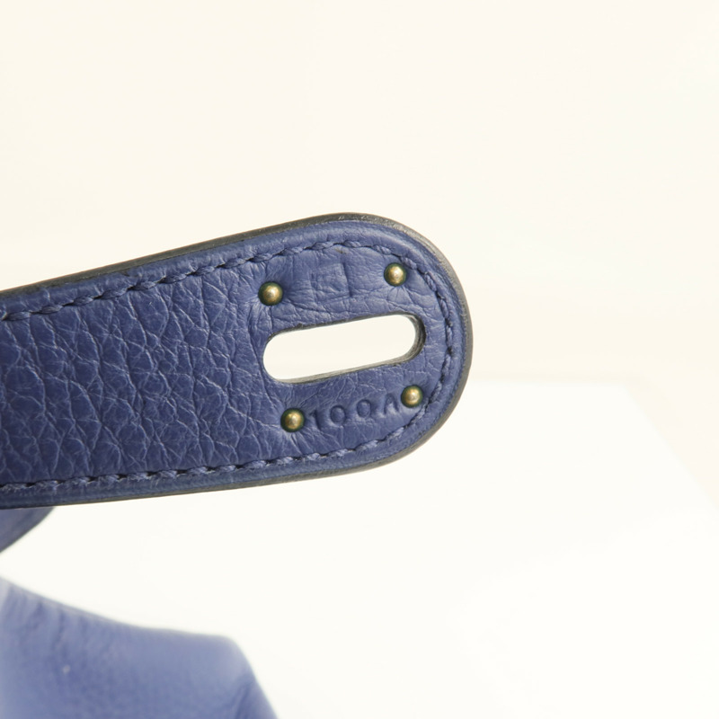 HERMES Clemence皮革Lindy 30銀扣肩背袋-7