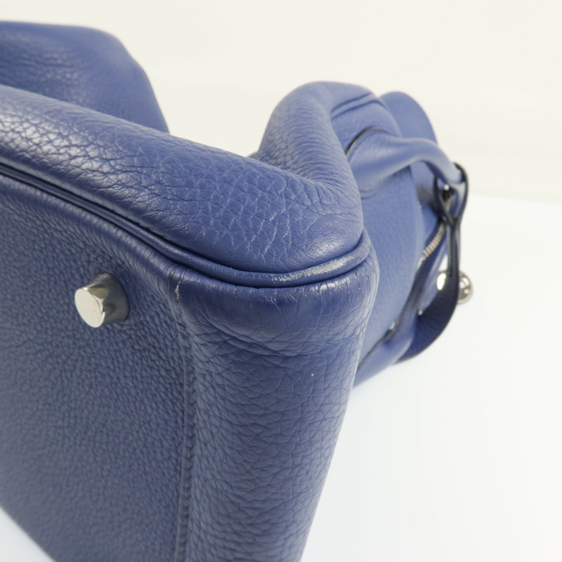 HERMES Clemence皮革Lindy 30銀扣肩背袋-14