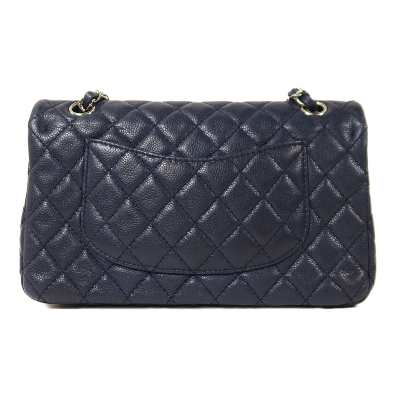 CHANEL 牛皮皮革Classic 25銀扣鏈帶肩背袋-1