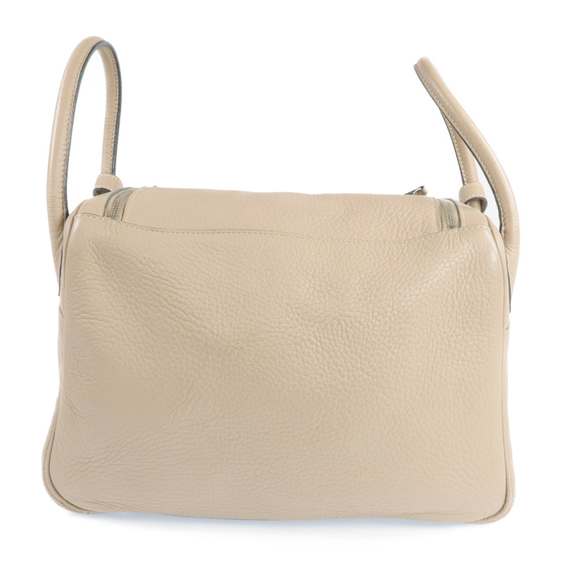 HERMES Clemence皮革Lindy 30銀扣肩背袋-2