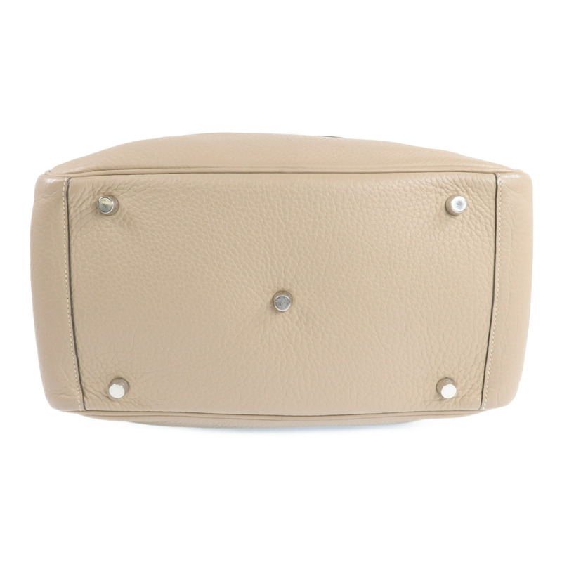HERMES Clemence皮革Lindy 30銀扣肩背袋-3