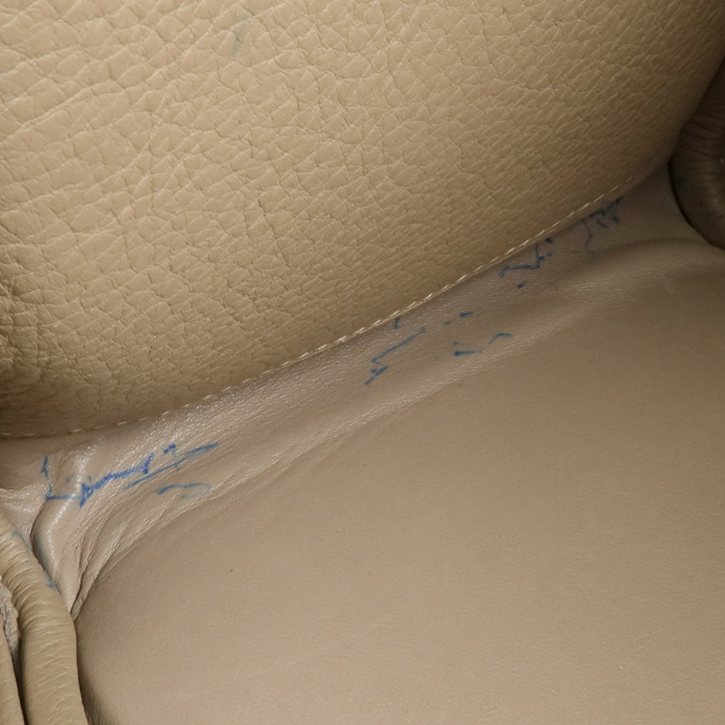 HERMES Clemence皮革Lindy 30銀扣肩背袋-14