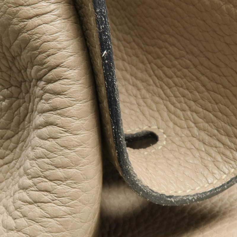 HERMES Clemence皮革Lindy 30銀扣肩背袋-18