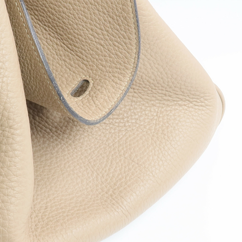 HERMES Clemence皮革Lindy 30銀扣肩背袋-19