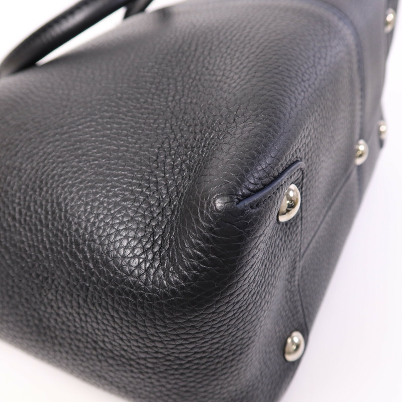 LOUIS VUITTON Taurillon Pernelle銀扣手挽肩背兩用袋-11