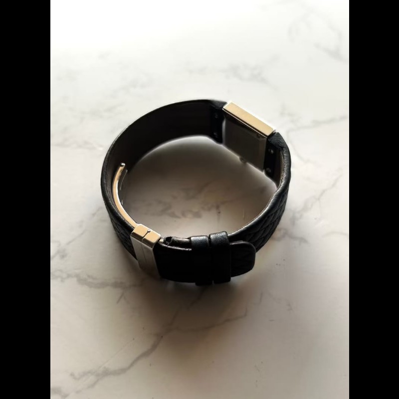 【LA LUNE】稀有中古二手Chanel Metalaase黑銀色石英古董錶金屬帶女裝手腕錶-6