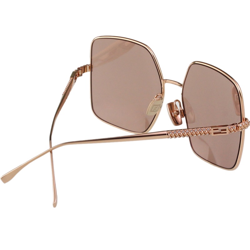 FENDI 水銀面 太陽眼鏡(玫瑰色)-3