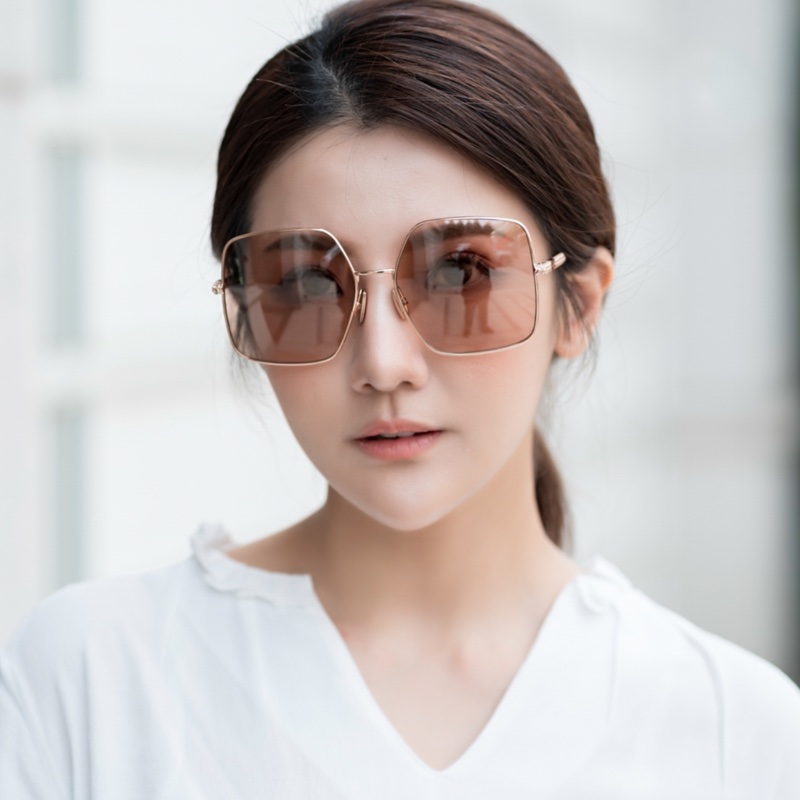 FENDI 水銀面 太陽眼鏡(玫瑰色)-5