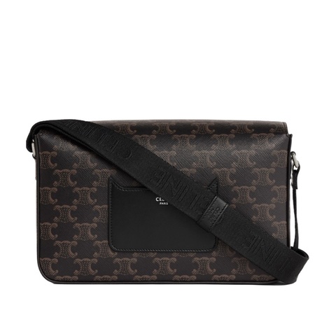 Celine 男士 翻蓋斜跨包均碼碼常規、24cm*16cm*5cm