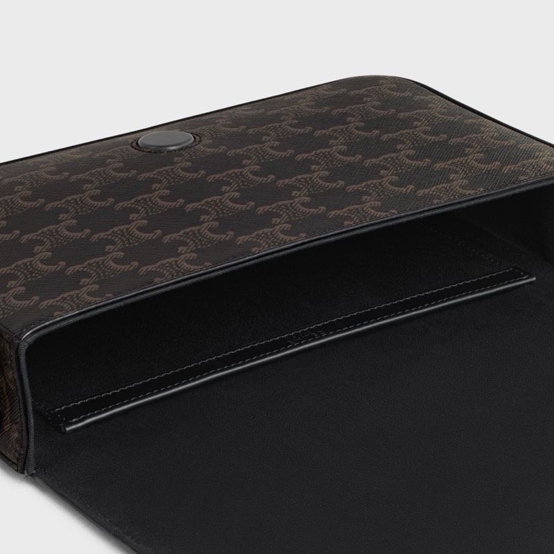 Celine 男士 翻蓋斜跨包均碼碼常規、24cm*16cm*5cm-3