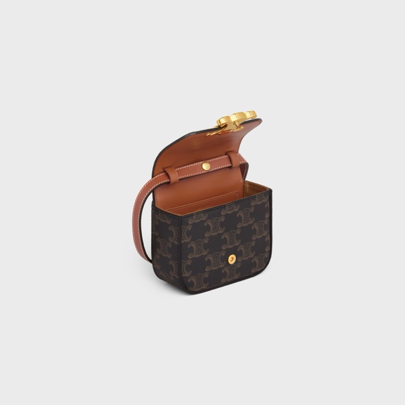 Celine 女士 CLAUDE MINI小牛皮肩背包均碼碼MINI、12cm*4cm*9.5cm-4