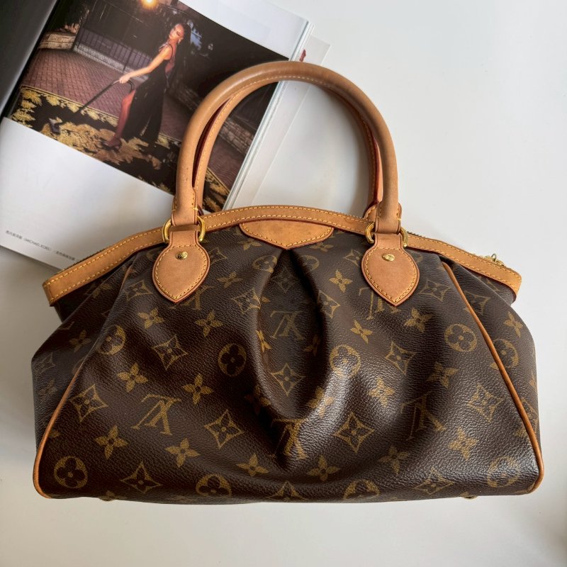 🎉旅行必備 LV 經典老花水餃包 手提包-0