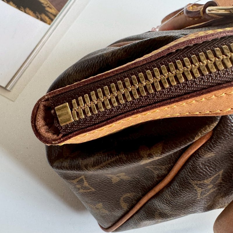 🎉旅行必備 LV 經典老花水餃包 手提包-14