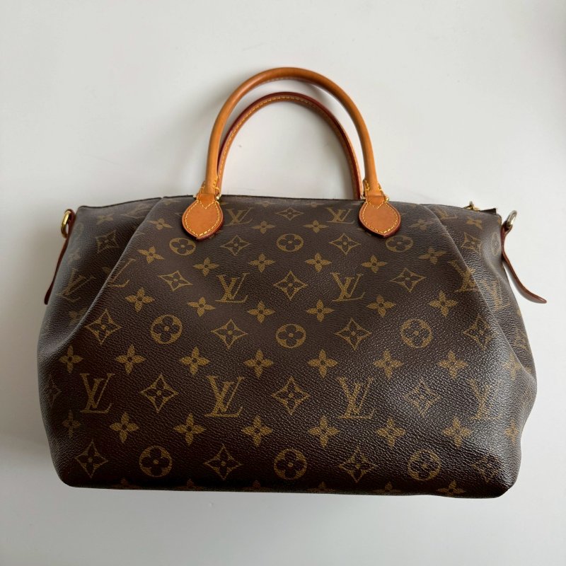 ✨超級大容量‼️不買會後悔  LV 經典老花前抓皺手提斜背包 GM-1