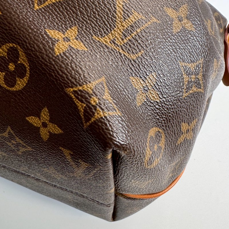 ✨超級大容量‼️不買會後悔  LV 經典老花前抓皺手提斜背包 GM-3