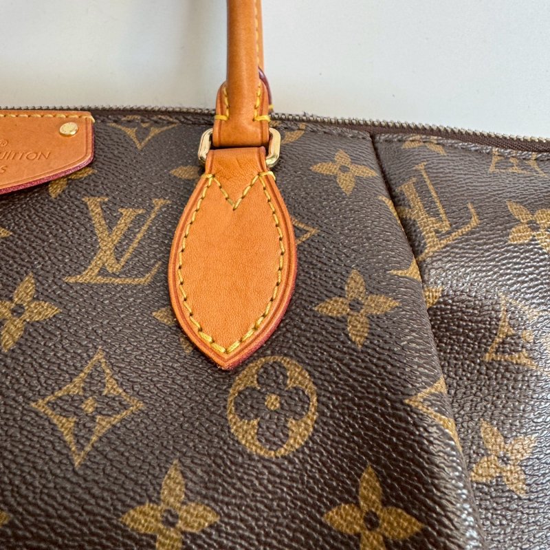 ✨超級大容量‼️不買會後悔  LV 經典老花前抓皺手提斜背包 GM-9