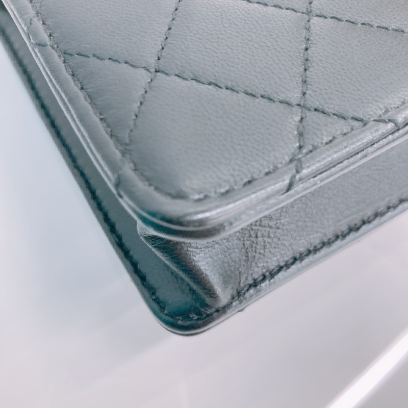 MS0520 CHANEL 香奈兒翻蓋式特別水晶字翻蓋式鏈帶包包CHIC ACRYLIC PEARL FLAP 19CM CALFSKIN-7