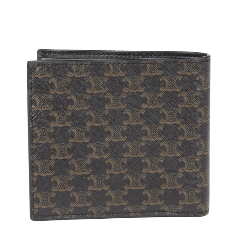 Celine 男士 老花徽標雙折錢包均碼碼11cm*2.5cm*10cm-3