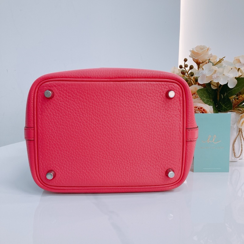 Ms0521 HERMES 香奈兒小號菜籃子手提包包PICOTIN 18 CLEMENCE 0D ROSE MEXICO-25