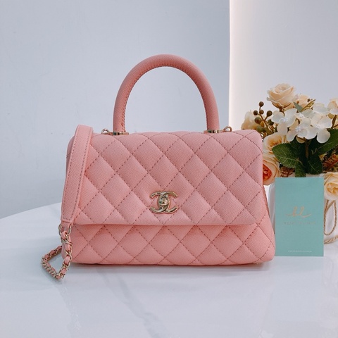 MS0522 CHANEL 香奈兒小號翻蓋式可可款兩用包包COCO HANDLE SMALL CAVIAR