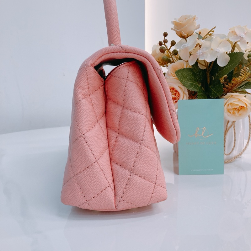 MS0522 CHANEL 香奈兒小號翻蓋式可可款兩用包包COCO HANDLE SMALL CAVIAR-3