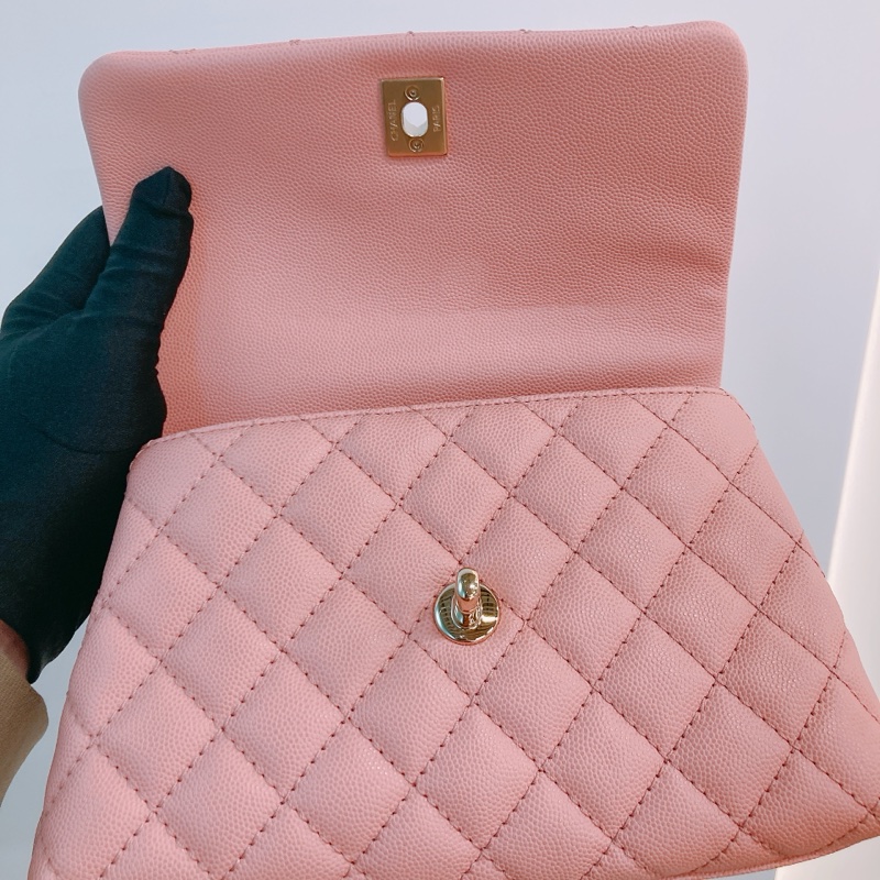 MS0522 CHANEL 香奈兒小號翻蓋式可可款兩用包包COCO HANDLE SMALL CAVIAR-27