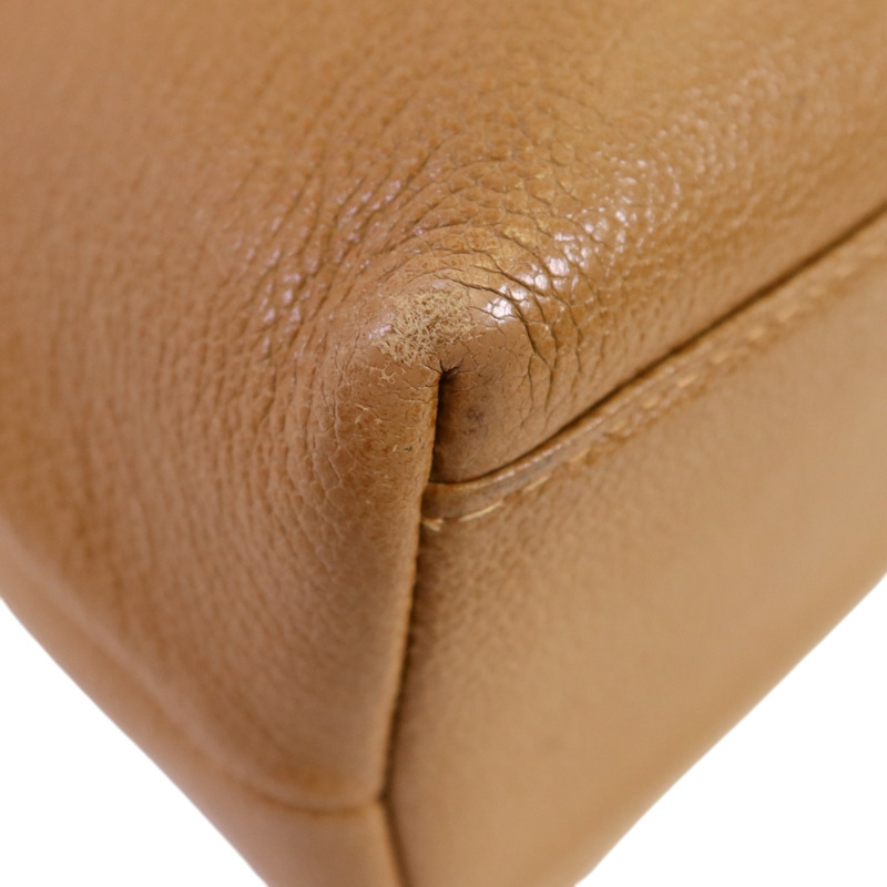 CHANEL 牛皮皮革Vintage Hand Bag金扣手挽袋-12