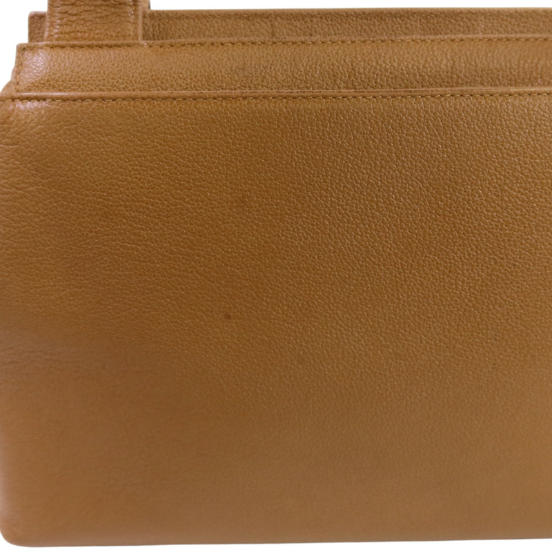 CHANEL 牛皮皮革Vintage Hand Bag金扣手挽袋-19