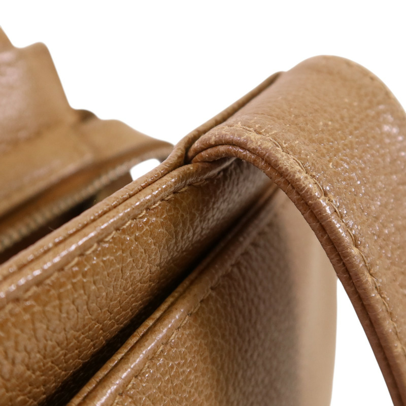 CHANEL 牛皮皮革Vintage Hand Bag金扣手挽袋-23