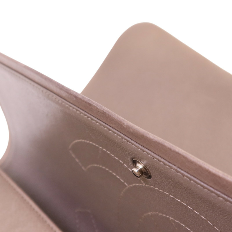 CHANEL 牛皮皮革Large Classic銀扣鏈帶肩背袋-22