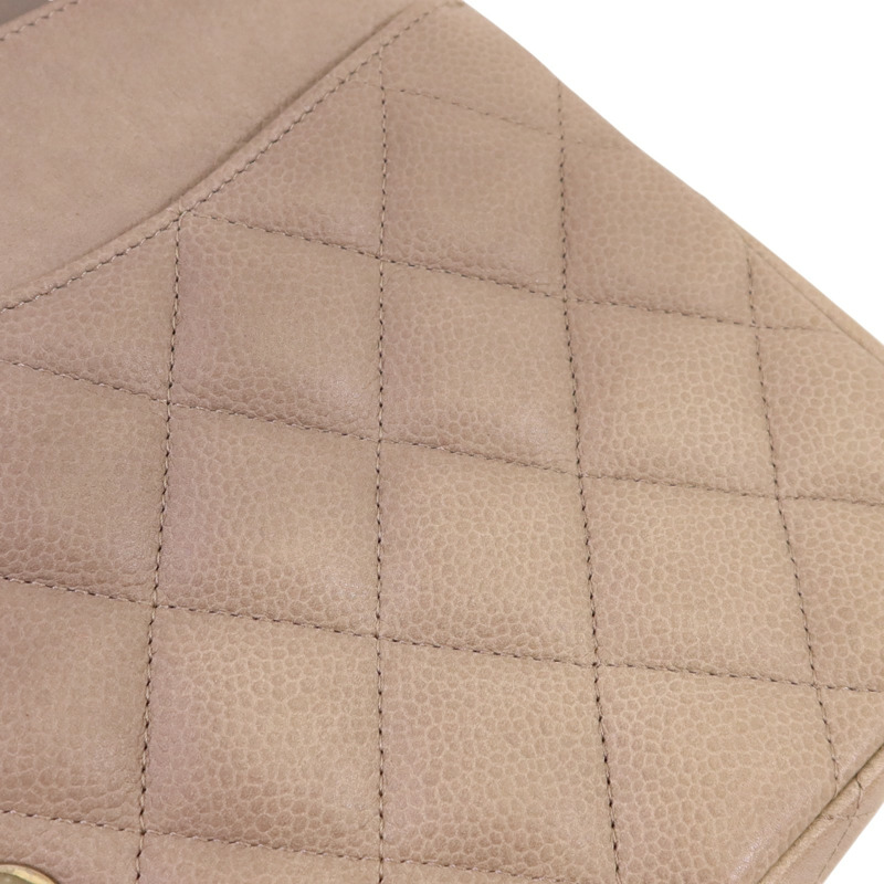 CHANEL 牛皮皮革Large Classic銀扣鏈帶肩背袋-23