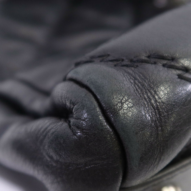 CHANEL 羊皮皮革Shoulder Bag銀扣鏈帶肩背袋-10