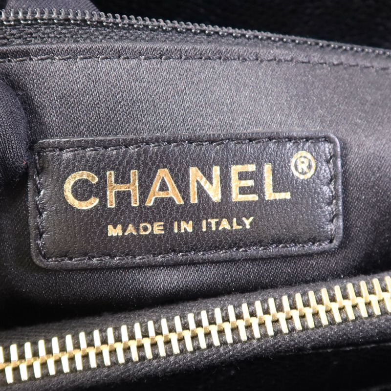 CHANEL 牛皮皮革GST Grand Shopping Tote Bag金扣鏈帶手挽袋-5