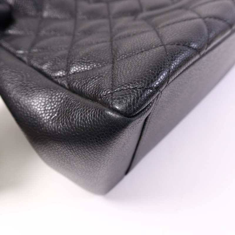 CHANEL 牛皮皮革GST Grand Shopping Tote Bag金扣鏈帶手挽袋-10