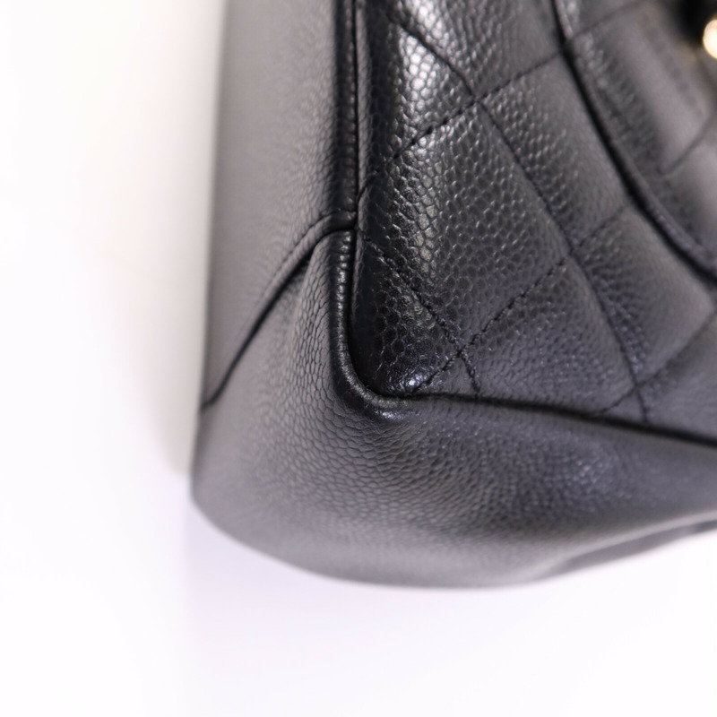 CHANEL 牛皮皮革GST Grand Shopping Tote Bag金扣鏈帶手挽袋-11