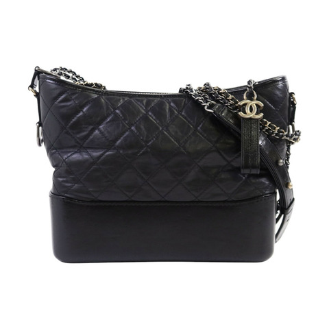 CHANEL 牛皮皮革Medium Gabrielle金扣鏈帶肩背袋