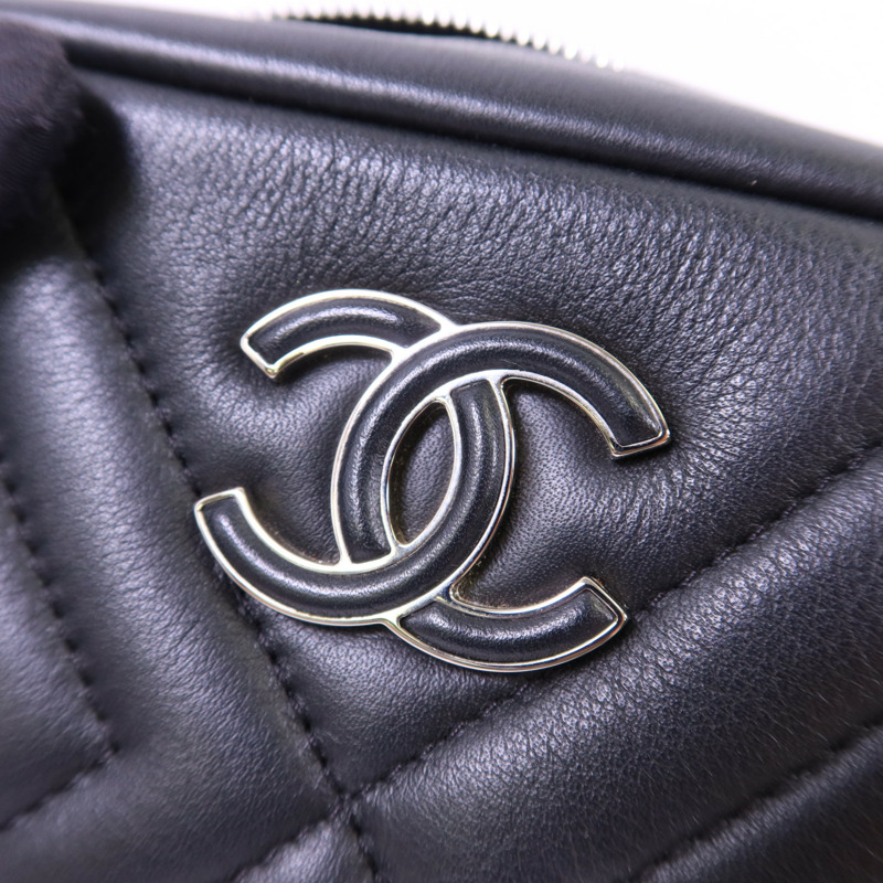 CHANEL 羊皮皮革Shoulder Bag銀扣鏈帶肩背袋-10