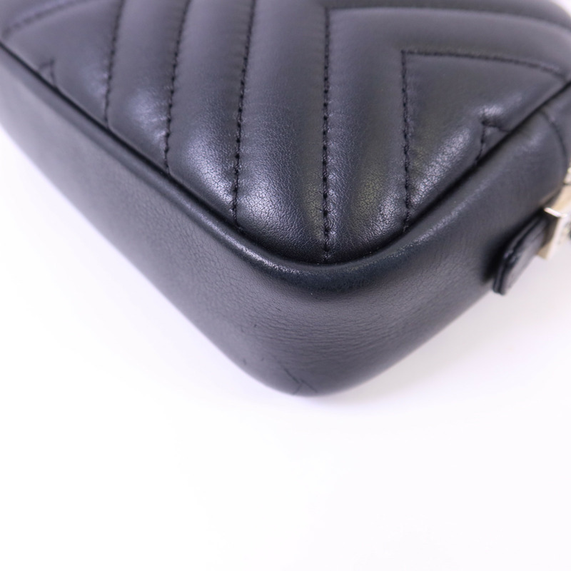 CHANEL 羊皮皮革Shoulder Bag銀扣鏈帶肩背袋-12