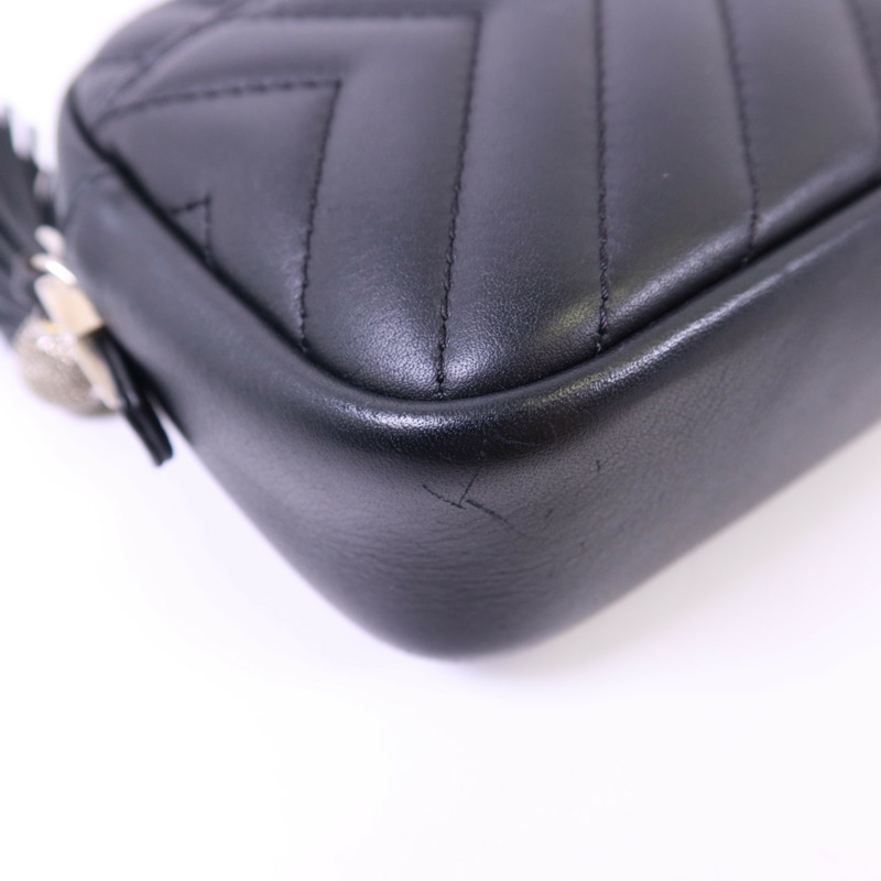 CHANEL 羊皮皮革Shoulder Bag銀扣鏈帶肩背袋-15