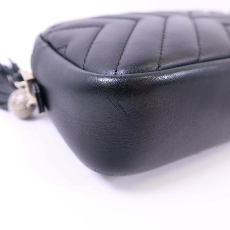 CHANEL 羊皮皮革Shoulder Bag銀扣鏈帶肩背袋-16