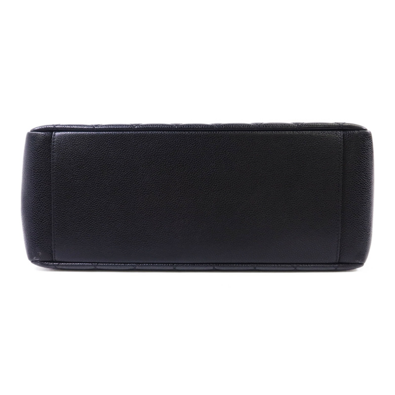 CHANEL 牛皮皮革GST Grand Shopping Tote Bag銀扣鏈帶肩背袋-3