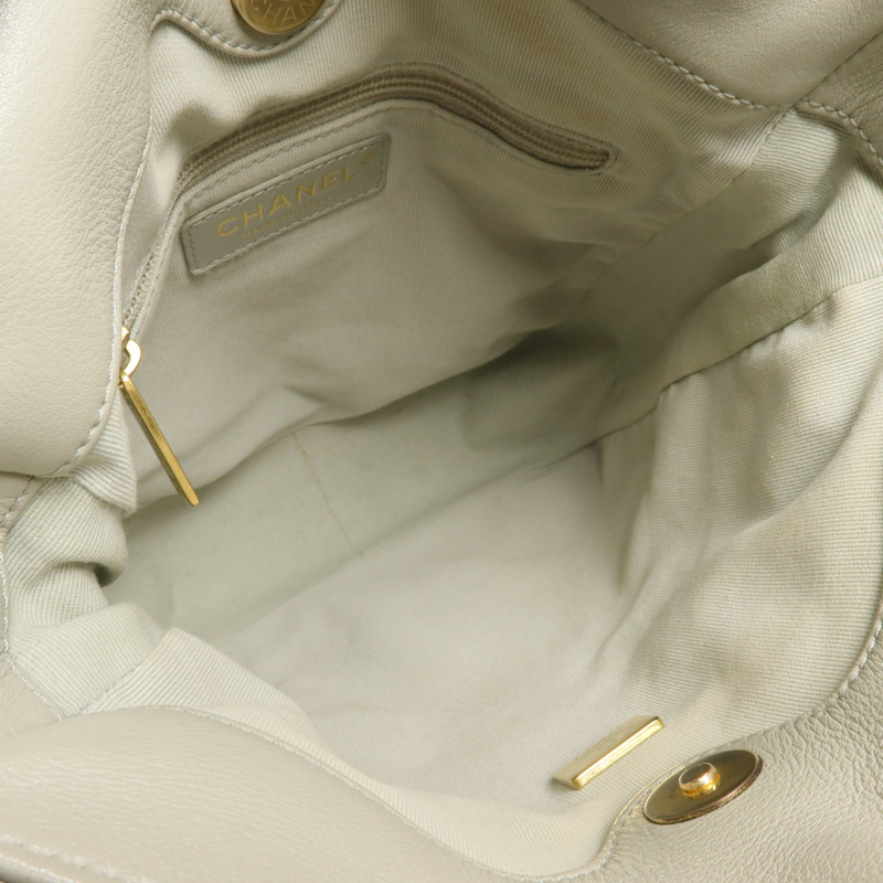 CHANEL 牛皮皮革Chain Shoulder Bag金扣鏈帶肩背袋-4