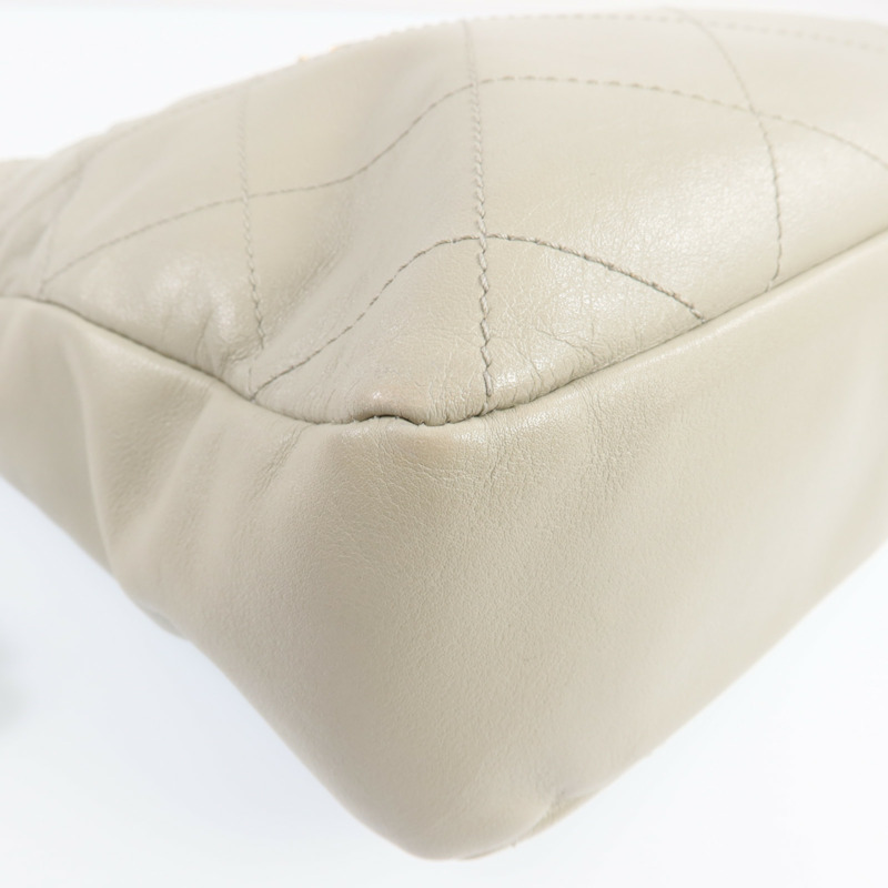 CHANEL 牛皮皮革Chain Shoulder Bag金扣鏈帶肩背袋-10