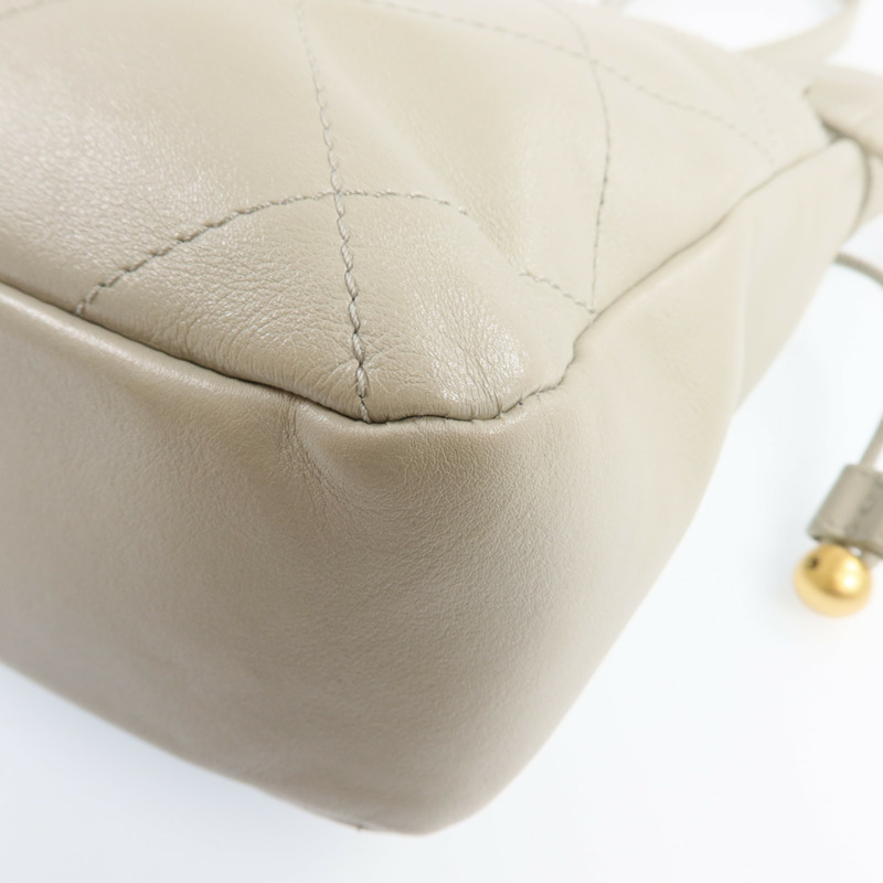 CHANEL 牛皮皮革Chain Shoulder Bag金扣鏈帶肩背袋-11