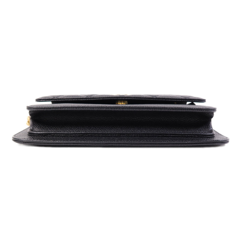 CHANEL 牛皮皮革Chain Shoulder Bag金扣鏈帶肩背袋-3