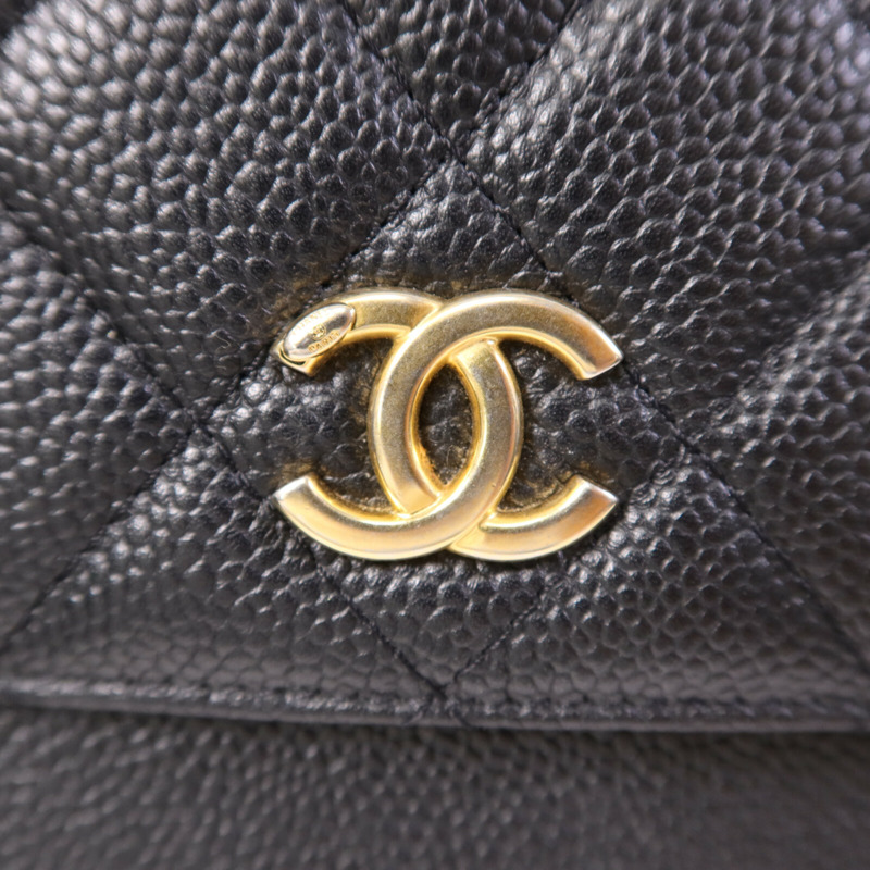 CHANEL 牛皮皮革Chain Shoulder Bag金扣鏈帶肩背袋-6