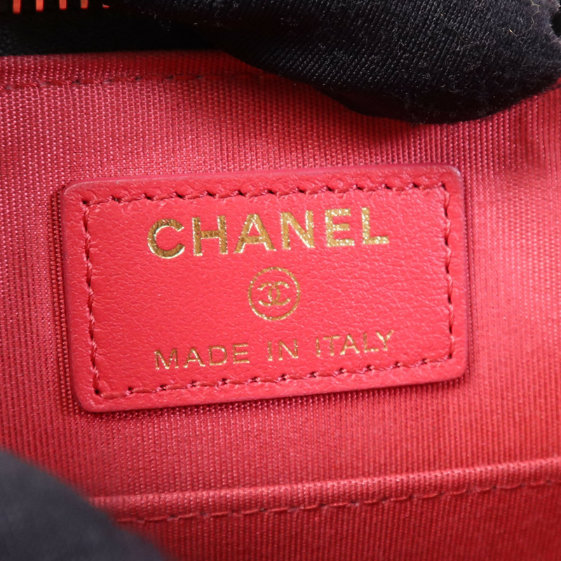 CHANEL 牛皮皮革Chain Shoulder Bag金扣鏈帶肩背袋-7