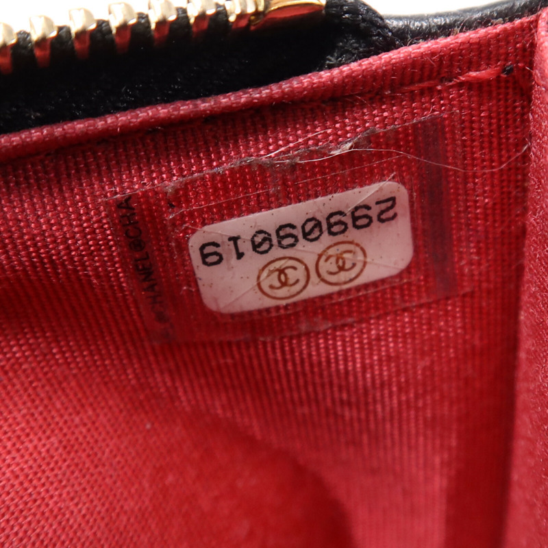 CHANEL 牛皮皮革Chain Shoulder Bag金扣鏈帶肩背袋-8