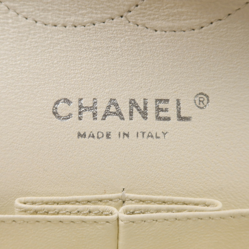 CHANEL 牛皮皮革Classic 25銀扣鏈帶肩背袋-6